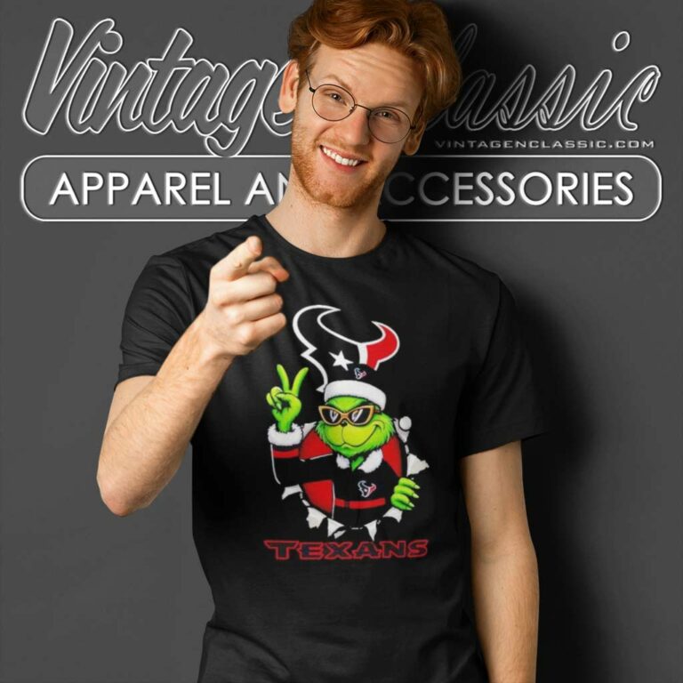 Cool Grinch Houston Texans Christmas Nfl Football T Shirt Cool Grinch Houston Texans Christmas Nfl Football T Shirt