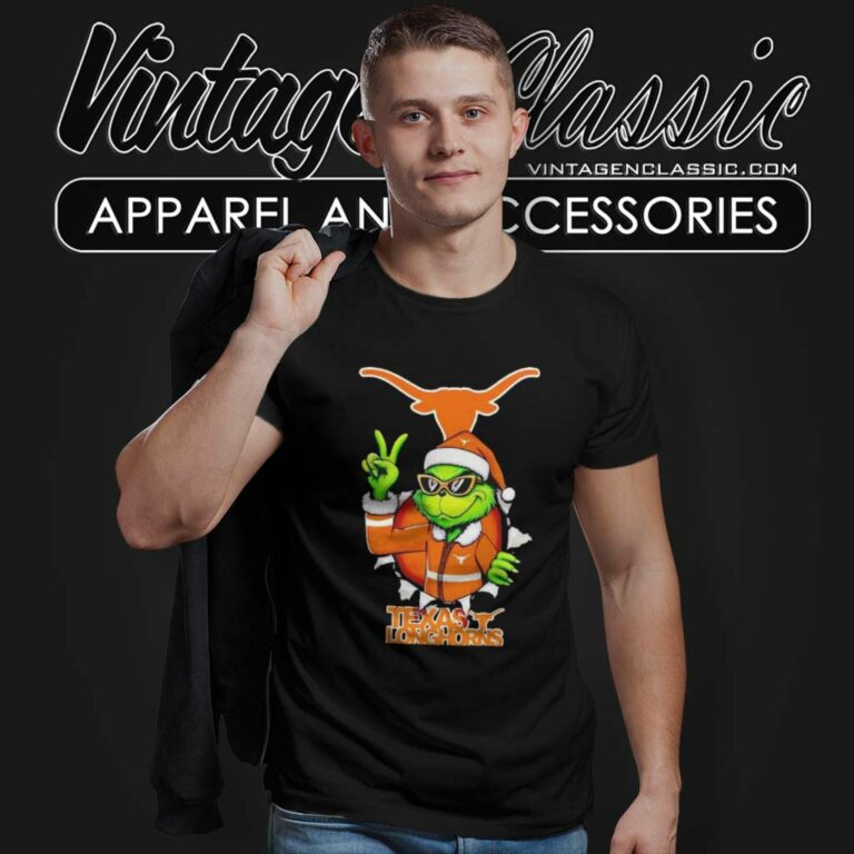 Cool Grinch Texas Longhorns Christmas Ncaa Football T Shirt Cool Grinch Texas Longhorns Christmas Ncaa Football T Shirt