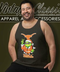 Cool Grinch Texas Longhorns Christmas Ncaa Football Tank Top Racerback