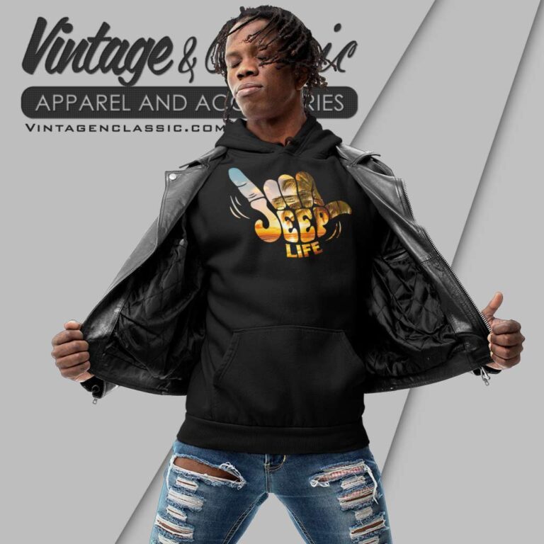 Jeep Life Sunset Beach Hand Signal Hoodie Jeep Life Sunset Beach Hand Signal Hoodie