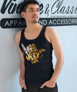 Jeep Life Sunset Beach Hand Signal Shirt 5 Jeep Life Sunset Beach Hand Signal Tank Top Racerback