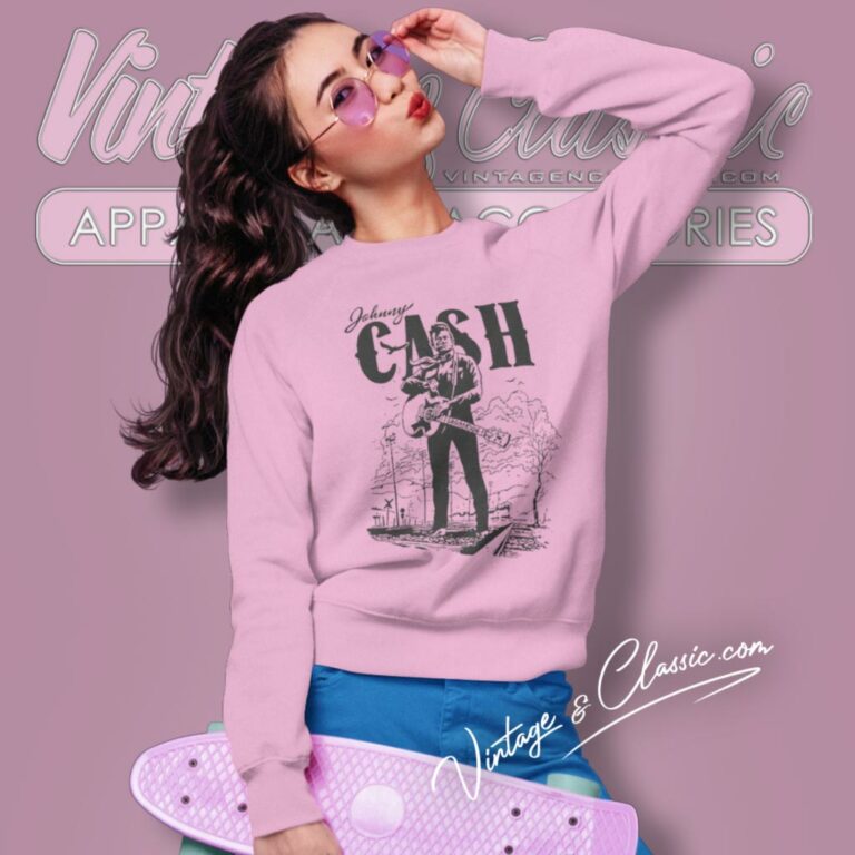 Cool Man Johnny Cash Art Sweatshirt Cool Man Johnny Cash Art Sweatshirt