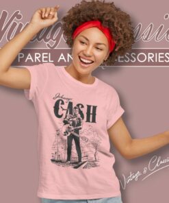 Cool Man Johnny Cash Art Women T Shirt