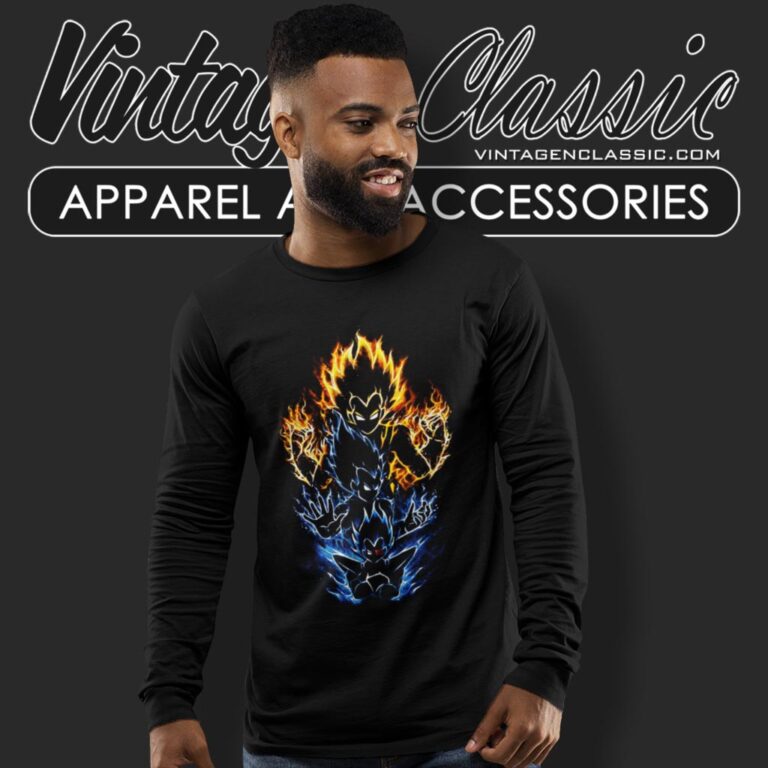 Cool Vegeta Ultra Instinct Long Sleeve Tee Cool Vegeta Ultra Instinct Long Sleeve Tee