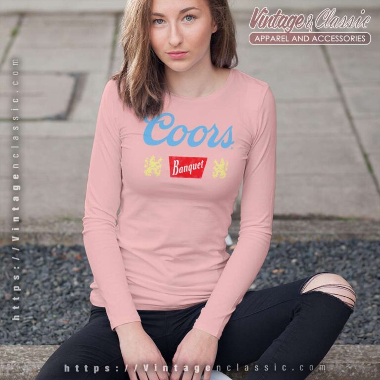 Coors Banquet Beer Logo Long Sleeve Tee Coors Banquet Beer Logo Long Sleeve Tee