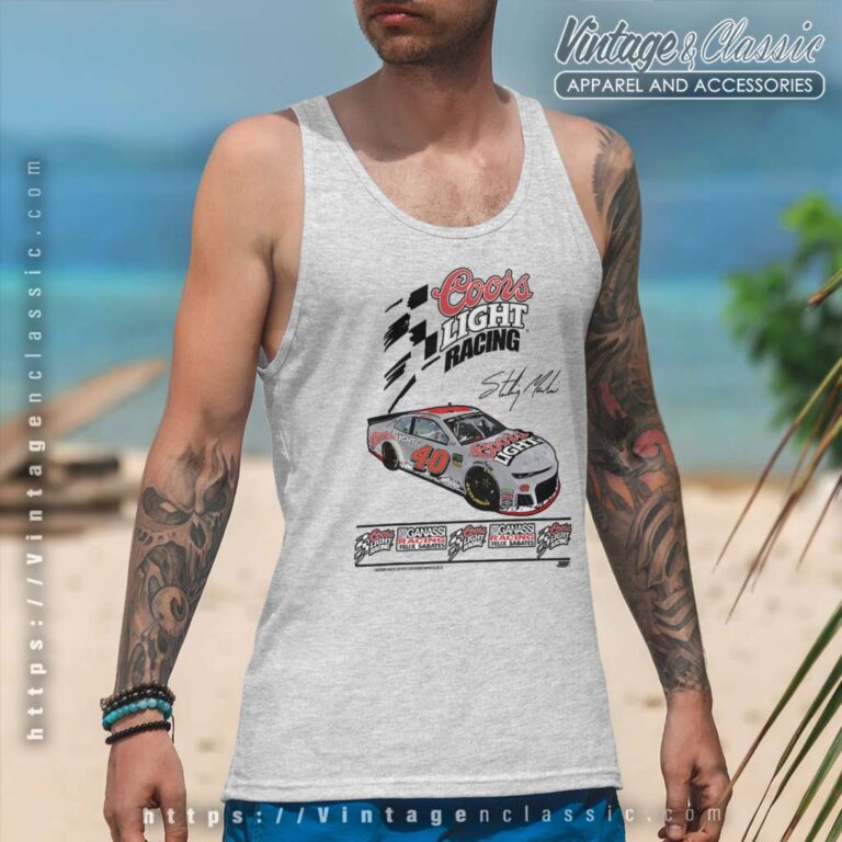 Coors Light Racing Sterling Marlin Tank Top Racerback Coors Light Racing Sterling Marlin Tank Top Racerback