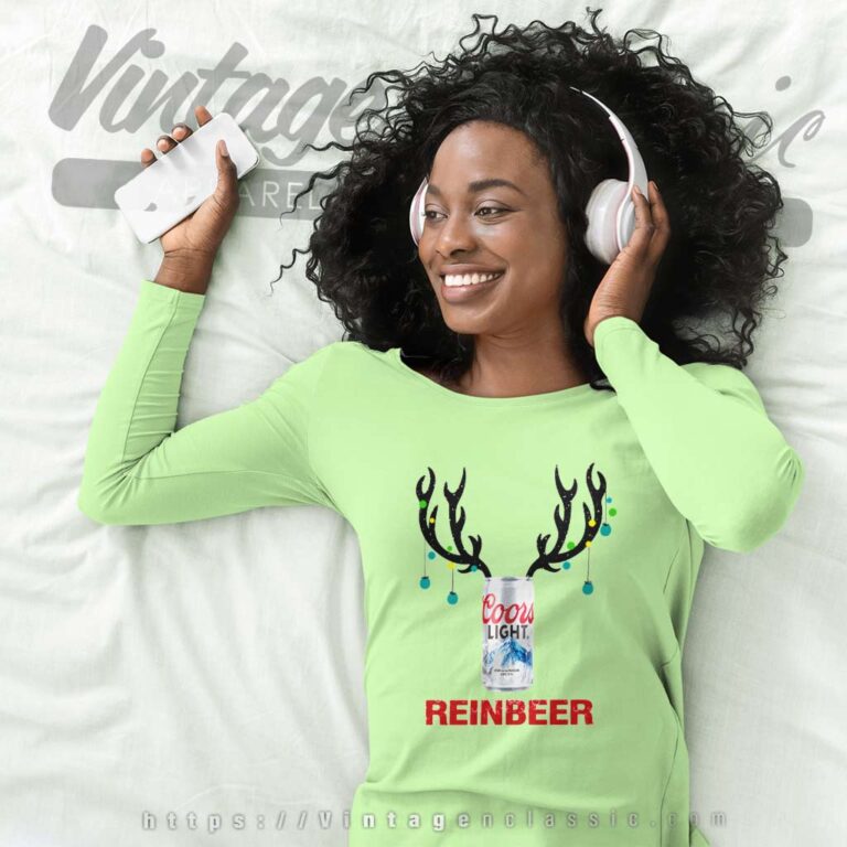 Coors Light Reinbeer Christmas Long Sleeve Tee Coors Light Reinbeer Christmas Long Sleeve Tee