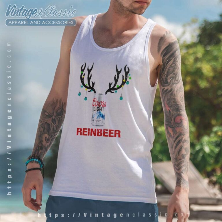 Coors Light Reinbeer Christmas Tank Top Racerback Coors Light Reinbeer Christmas Tank Top Racerback