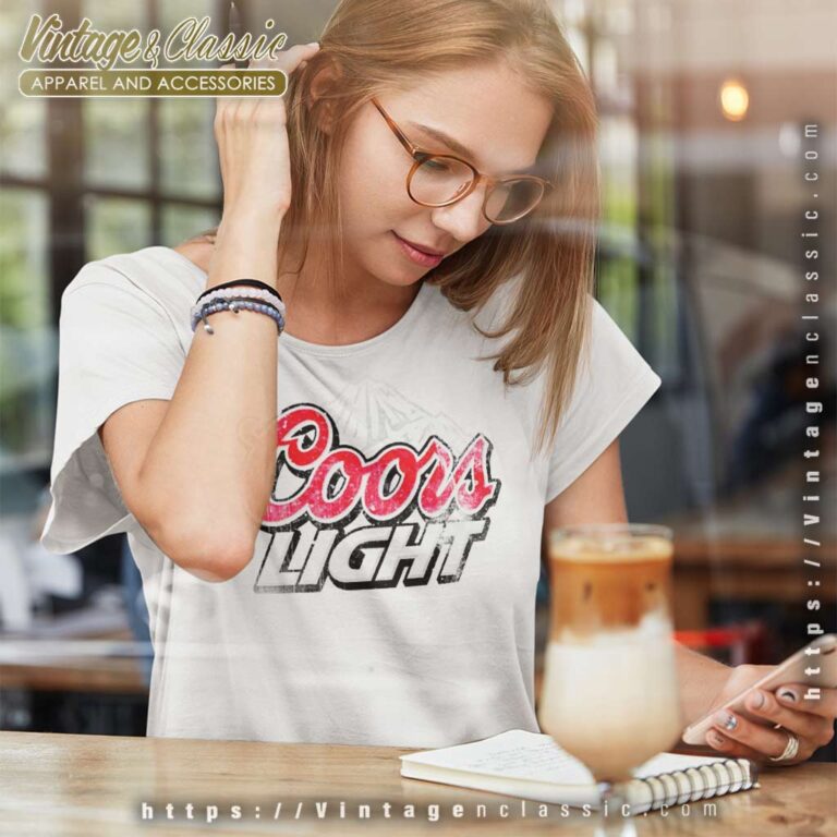 Coors Light Vintage Logo Women TShirt 1 Coors Light Vintage Logo Women TShirt 1
