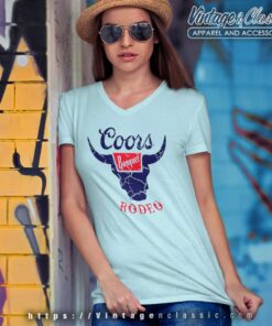Coors Rodeo Banquet Graphic V Neck TShirt