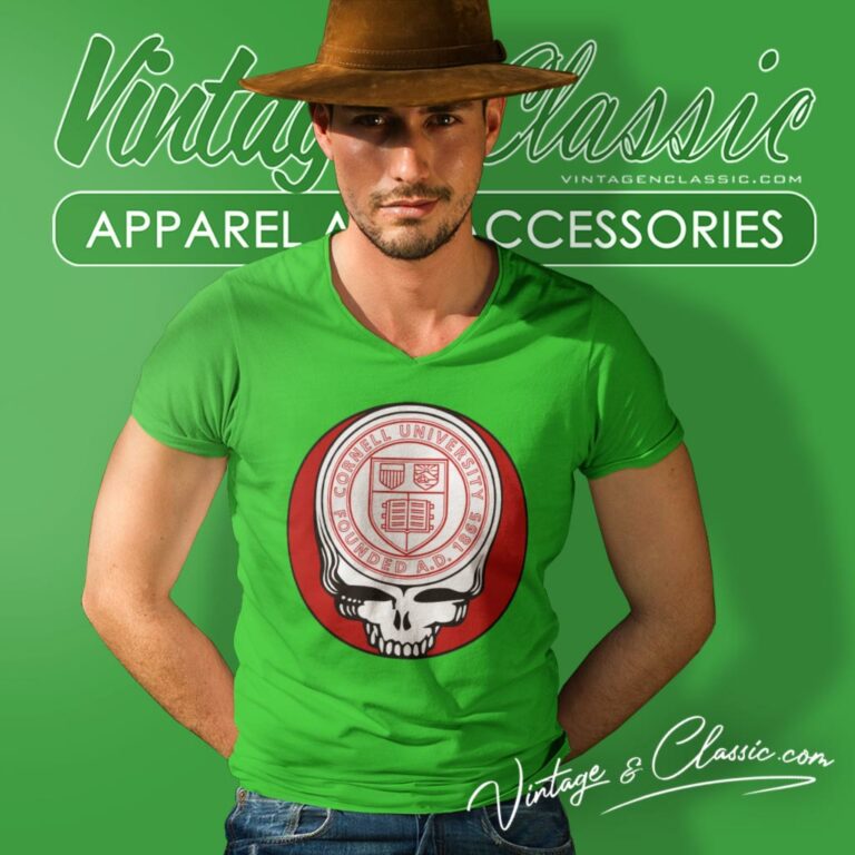 Cornell University Grateful Dead Steal Your Face V Neck TShirt Cornell University Grateful Dead Steal Your Face V Neck TShirt