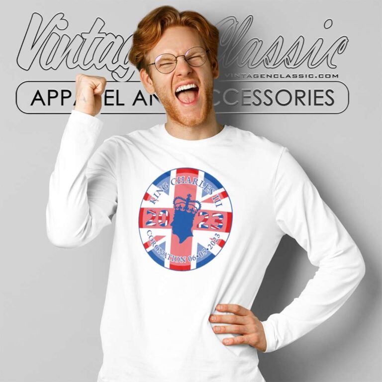 Coronation 2023 Uk Flag Logo Long Sleeve Tee Coronation 2023 Uk Flag Logo Long Sleeve Tee