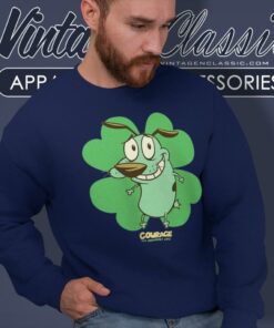 Courage The Cowardly Dog Saint Patricks Day Sweatshirt