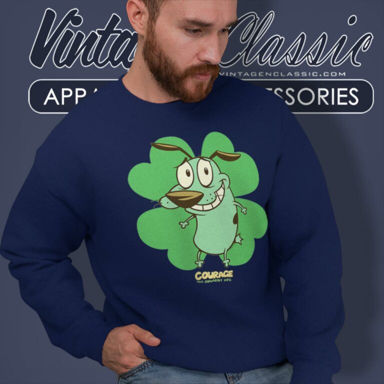 Courage The Cowardly Dog Saint Patricks Day Sweatshirt Courage The Cowardly Dog Saint Patricks Day Sweatshirt