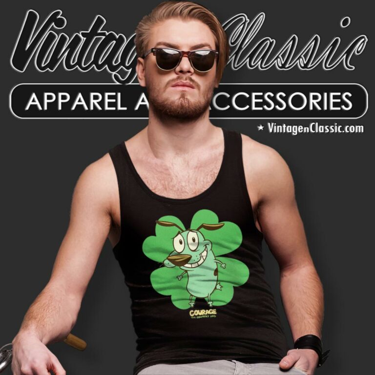 Courage The Cowardly Dog Saint Patricks Day Tank Top Racerback Courage The Cowardly Dog Saint Patricks Day Tank Top Racerback