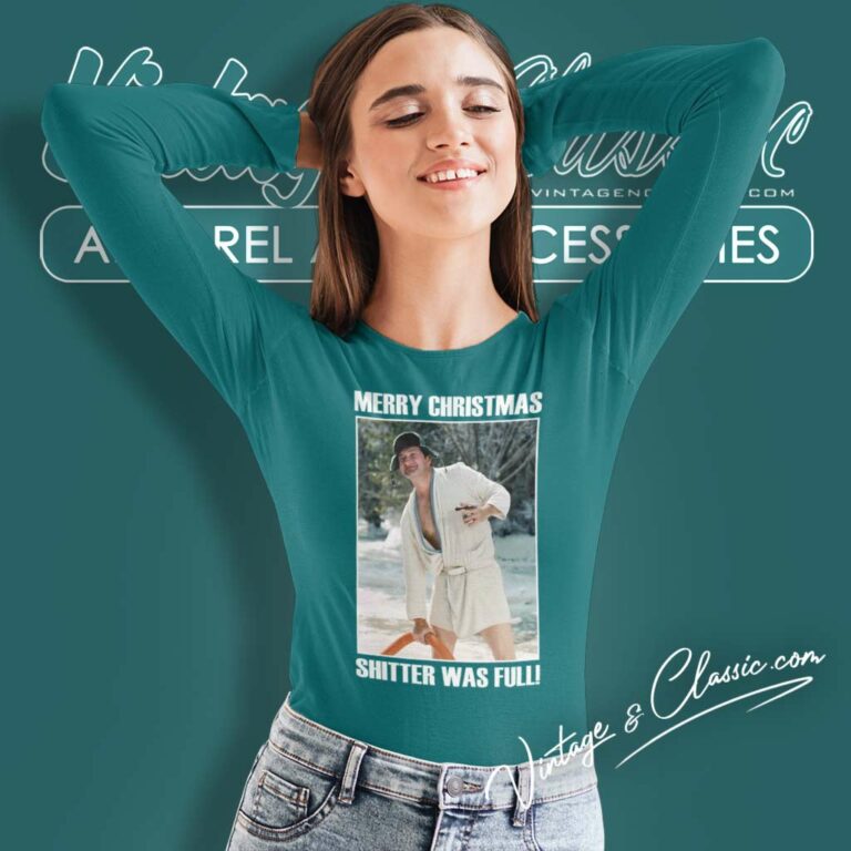 Cousin Eddie Merry Christmas Shitters Full Long Sleeve Tee 1 Cousin Eddie Merry Christmas Shitters Full Long Sleeve Tee 1