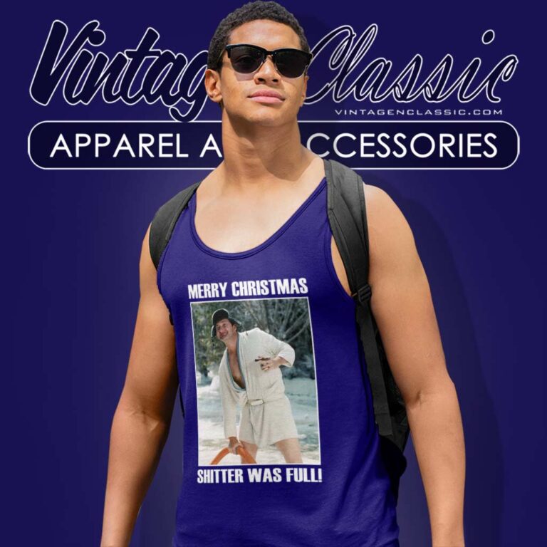 Cousin Eddie Merry Christmas Shitters Full Tank Top Racerback 1 Cousin Eddie Merry Christmas Shitters Full Tank Top Racerback 1