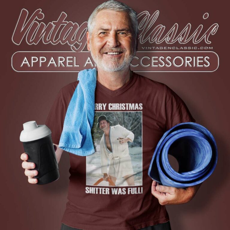 Cousin Eddie Merry Christmas Shitters Full V Neck TShirt 1 Cousin Eddie Merry Christmas Shitters Full V Neck TShirt 1