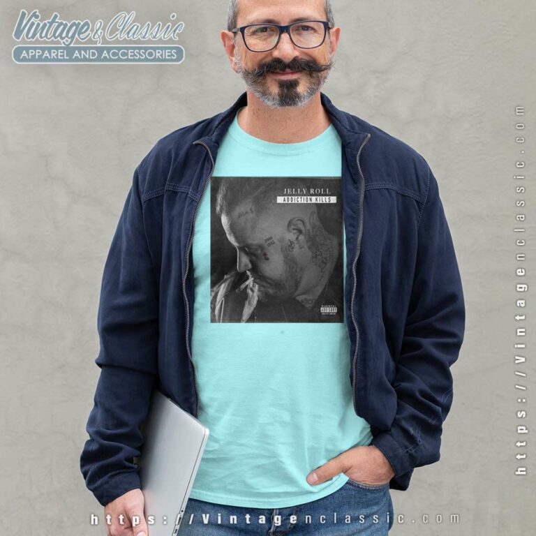 Cover Addiction Kills Jelly Roll Long Sleeve Tee Cover Addiction Kills Jelly Roll Long Sleeve Tee