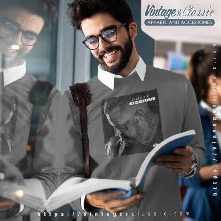 Cover Addiction Kills Jelly Roll Sweatshirt Cover Addiction Kills Jelly Roll Sweatshirt