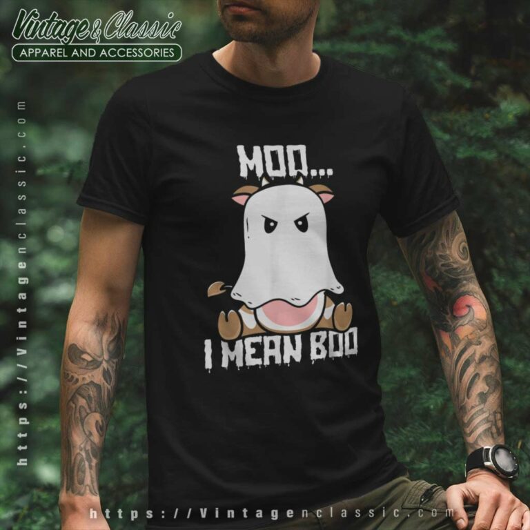 Cow Ghost Moo I Mean Boo Halloween 2023 T Shirt Cow Ghost Moo I Mean Boo Halloween 2023 T Shirt