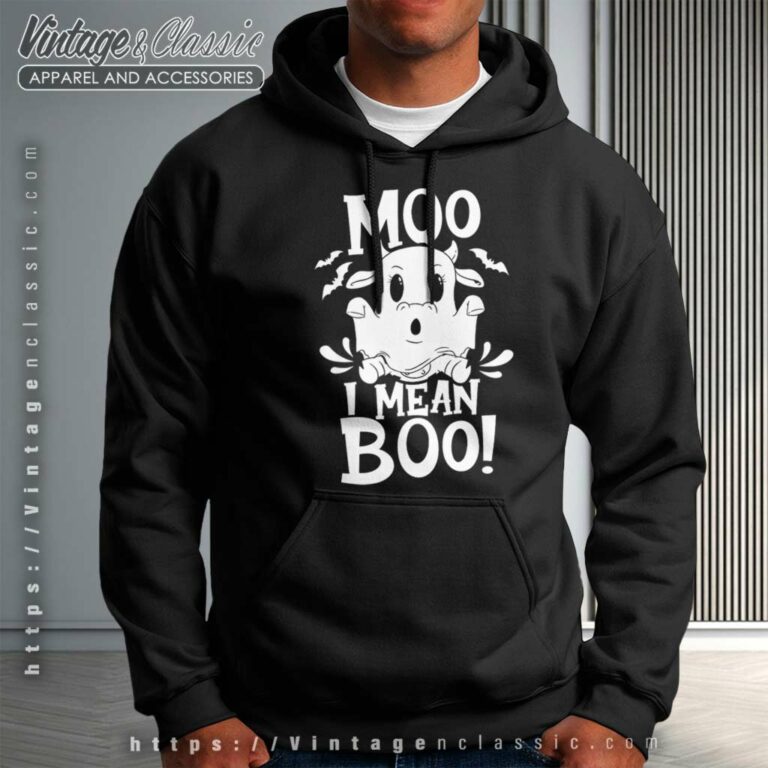 Cow Ghost Moo I Mean Boo Halloween Humor Hoodie Cow Ghost Moo I Mean Boo Halloween Humor Hoodie
