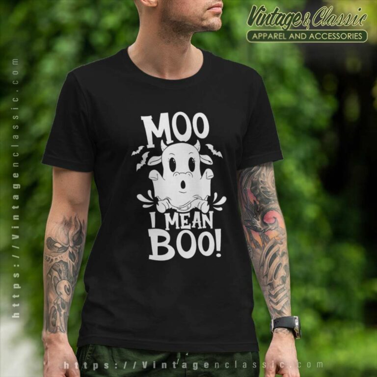 Cow Ghost Moo I Mean Boo Halloween Humor T Shirt Cow Ghost Moo I Mean Boo Halloween Humor T Shirt
