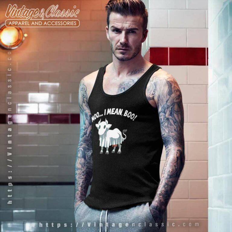 Cow Halloween Moo Cow Moo I Mean Boo Funny Tank Top Racerback Cow Halloween Moo Cow Moo I Mean Boo Funny Tank Top Racerback