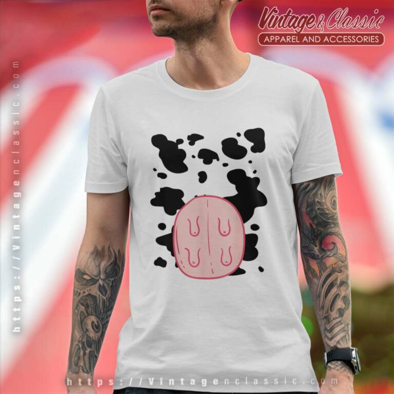 Cow Udder Pattern Funny Lazy Diy Costume Easy Halloween T Shirt Cow Udder Pattern Funny Lazy Diy Costume Easy Halloween T Shirt