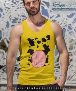Cow Udder Pattern Funny Lazy Diy Costume Easy Halloween Tank Top Racerback