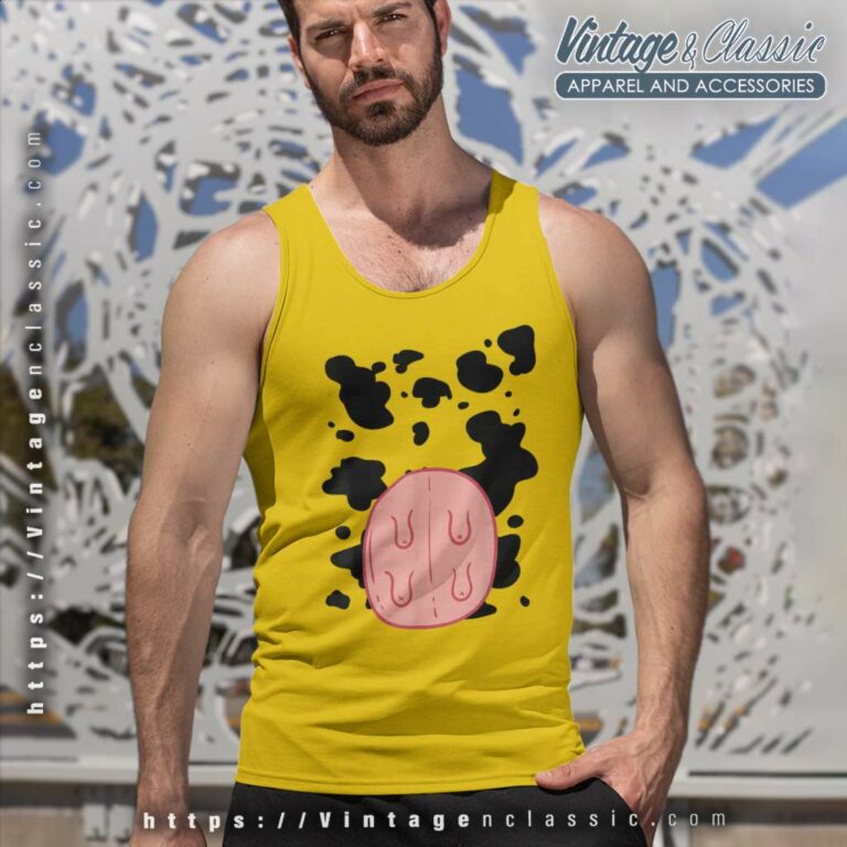 Cow Udder Pattern Funny Lazy Diy Costume Easy Halloween Tank Top Racerback Cow Udder Pattern Funny Lazy Diy Costume Easy Halloween Tank Top Racerback