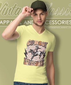 Cowboy Luke Combs Luke Combs Vintage Inspired V Neck TShirt