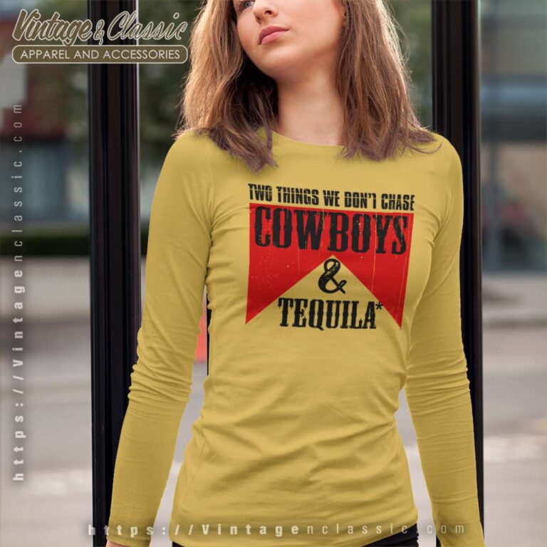 Cowboys And Tequila Retro Long Sleeve Tee Cowboys And Tequila Retro Long Sleeve Tee