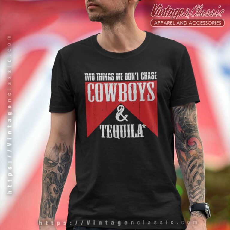Cowboys And Tequila Retro T Shirt Cowboys And Tequila Retro T Shirt