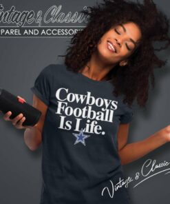 Cowboys Football Is Life Dallas Logo Women TShirt