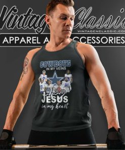 Cowboys In My Veins Jesus In My Heart Tank Top Racerback