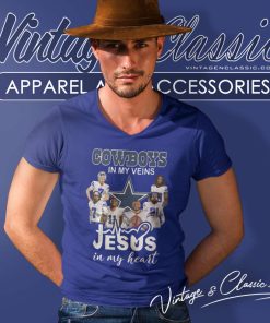 Cowboys In My Veins Jesus In My Heart V Neck TShirt