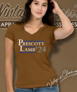 Cowboys Prescott Lamb 24 Shirt Dak Prescott Ceedee Lamb 4 Cowboys Prescott Lamb 24 Shirt Dak Prescott Ceedee Lamb V Neck TShirt