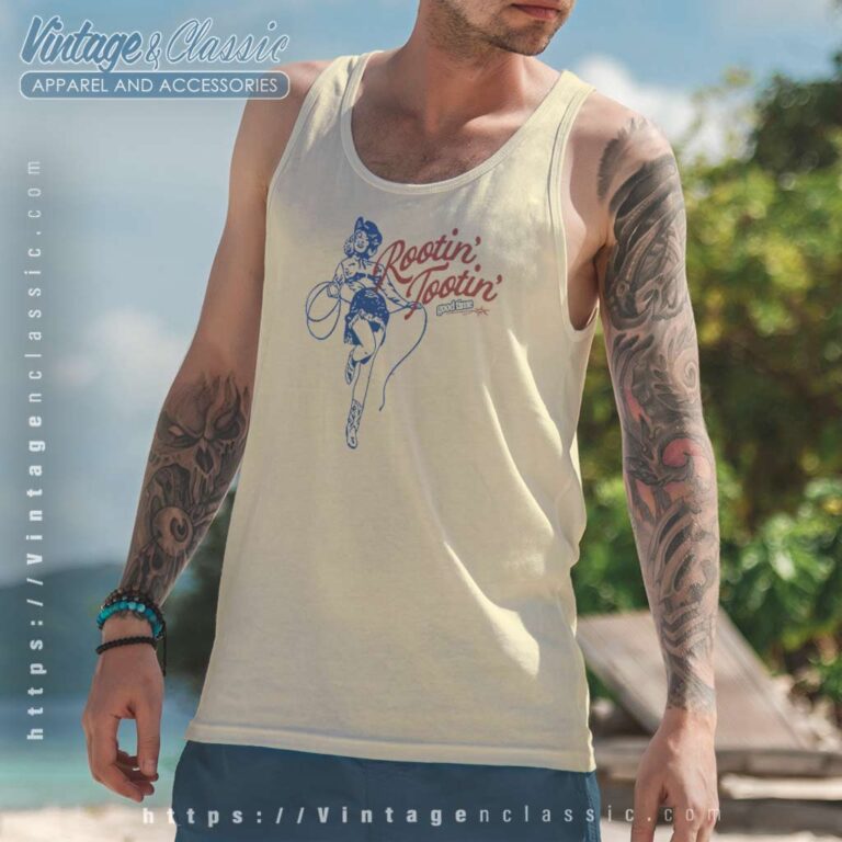 Cowgirl Rootin Tootin Good Time Tank Top Racerback Cowgirl Rootin Tootin Good Time Tank Top Racerback