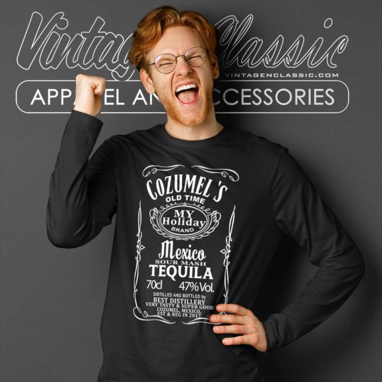Cozumel Yucatan Mexico Tequila Long Sleeve Tee Cozumel Yucatan Mexico Tequila Long Sleeve Tee