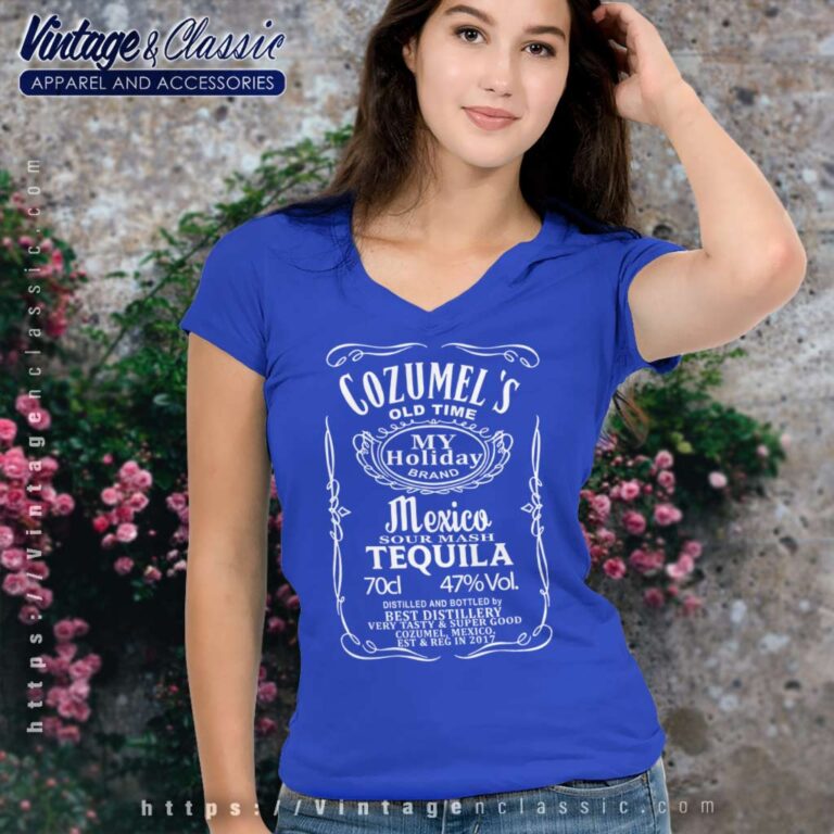 Cozumel Yucatan Mexico Tequila V Neck TShirt Cozumel Yucatan Mexico Tequila V Neck TShirt