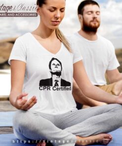Cpr Certified Dwight Dummy The Office V Neck TShirt