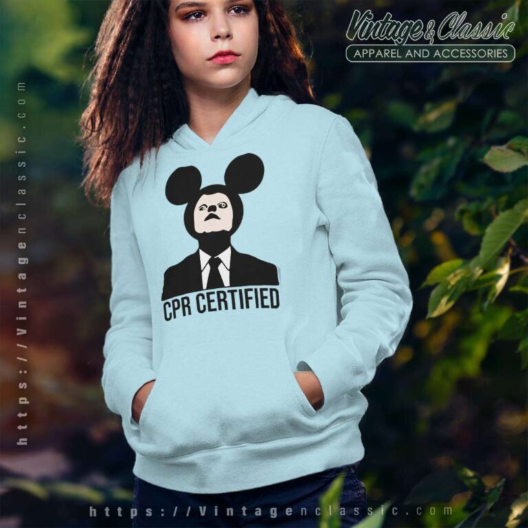 Cpr Certified Mickey Dwight Schrute Hoodie Cpr Certified Mickey Dwight Schrute Hoodie