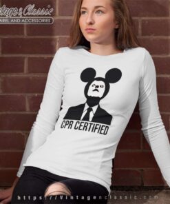 Cpr Certified Mickey Dwight Schrute Long Sleeve Tee
