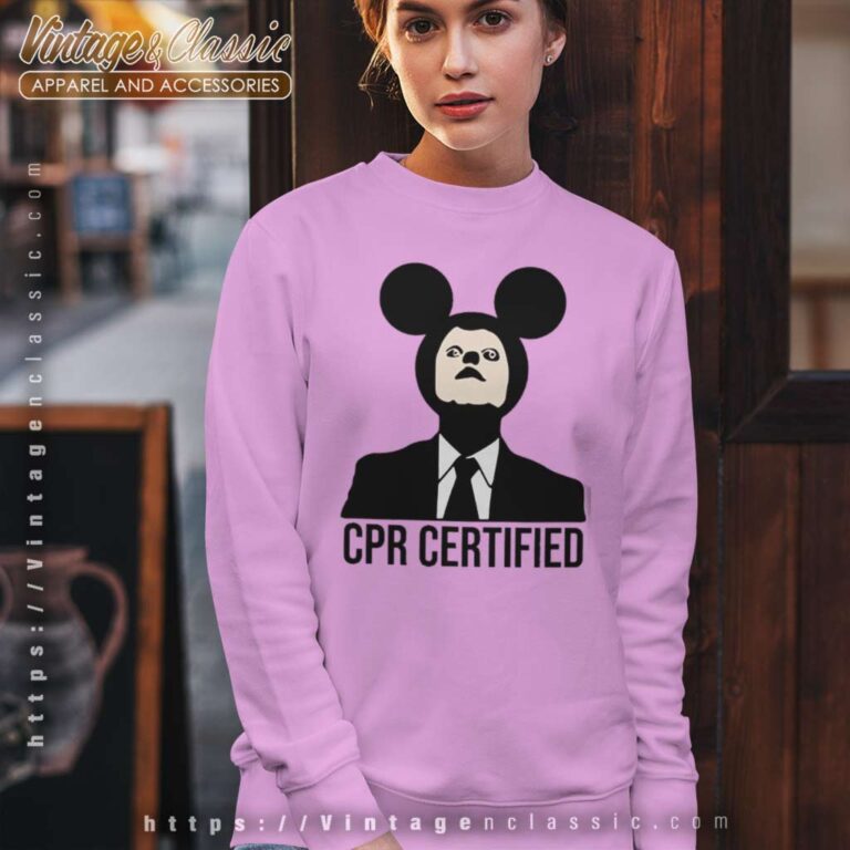 Cpr Certified Mickey Dwight Schrute Sweatshirt Cpr Certified Mickey Dwight Schrute Sweatshirt