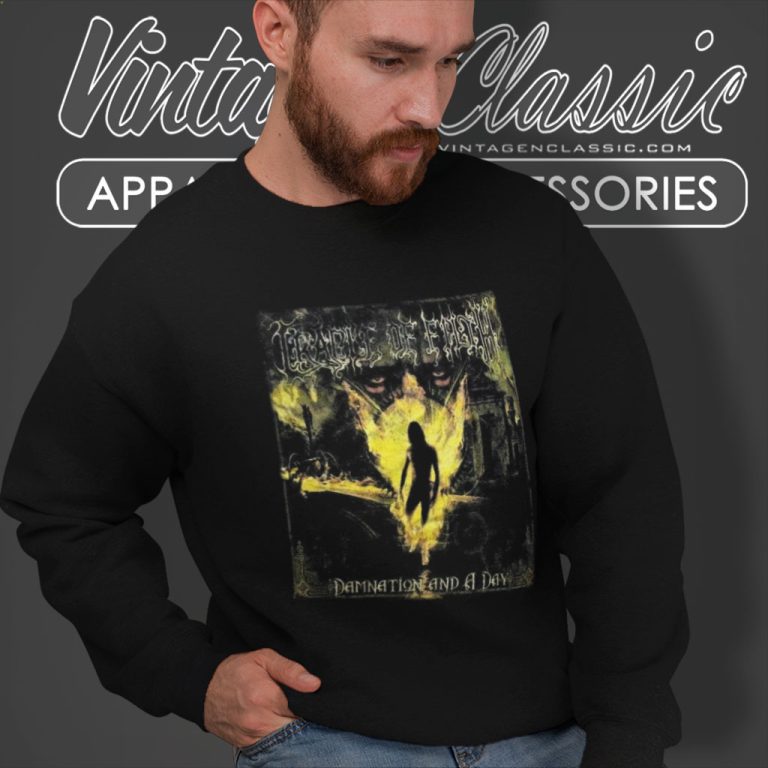 Cradle Of Filth Shirt Damnation And A Day Tour Sweatshirt Cradle Of Filth Shirt Damnation And A Day Tour Sweatshirt
