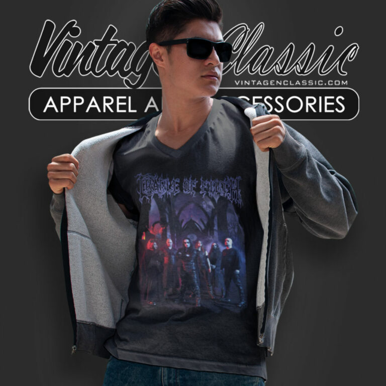 Cradle Of Filth Shirt Existence Is Futile V Neck TShirt Cradle Of Filth Shirt Existence Is Futile V Neck TShirt