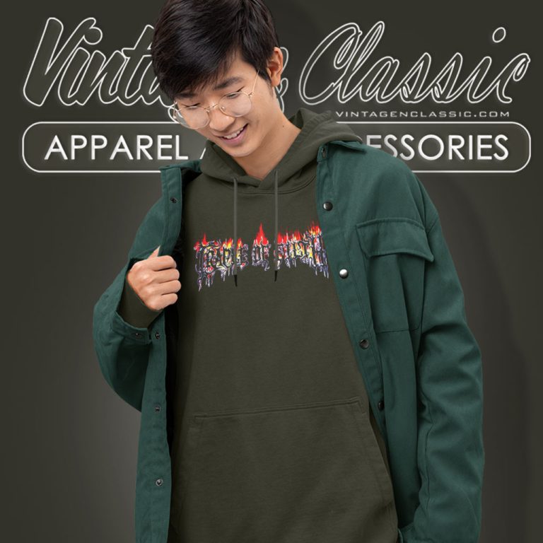 Cradle Of Filth Shirt Flaming Logo Hoodie Cradle Of Filth Shirt Flaming Logo Hoodie