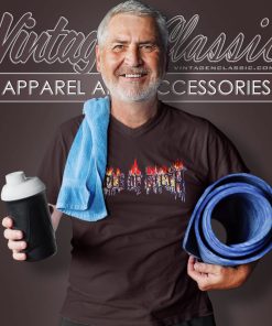 Cradle Of Filth Shirt Flaming Logo 5 Cradle Of Filth Shirt Flaming Logo V Neck TShirt