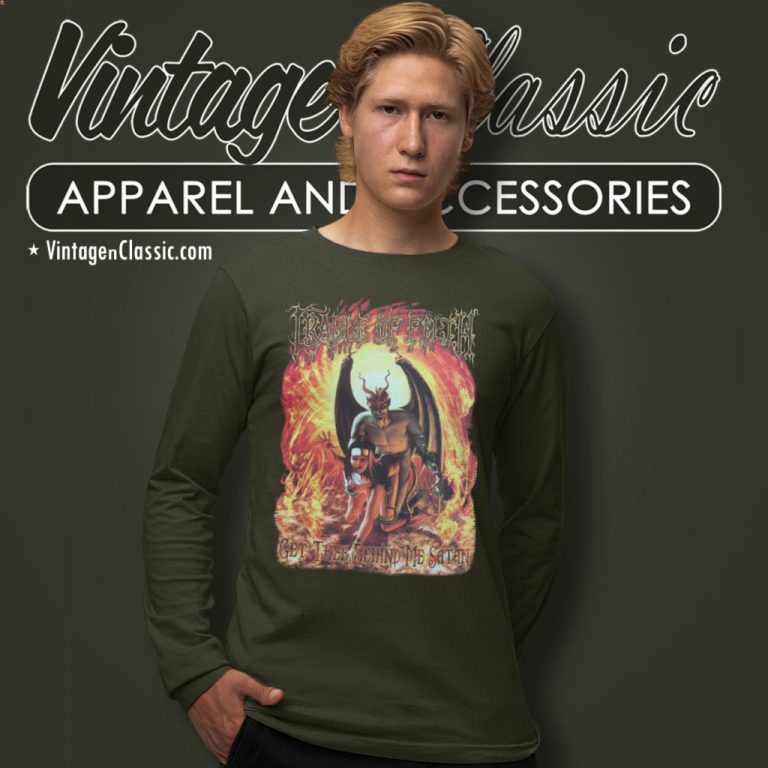 Cradle Of Filth Shirt Get Thee Behind Me Satan Long Sleeve Tee Cradle Of Filth Shirt Get Thee Behind Me Satan Long Sleeve Tee